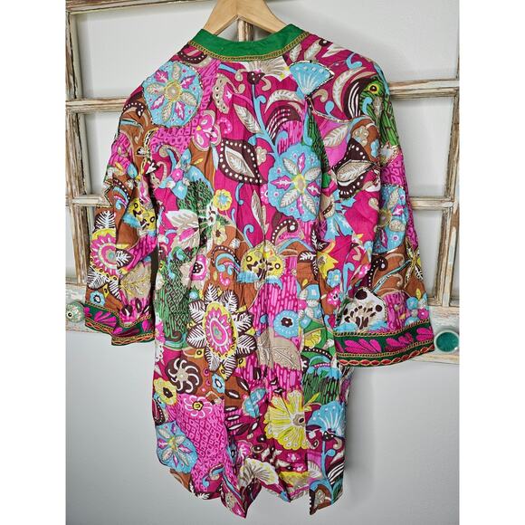 Sandy Starkman Embellished Boho Tunic Top Embroidered Ladies Size Small - Picture 8 of 8